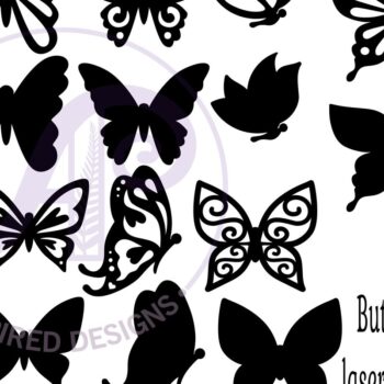 Intra απο ξύλο plywood 3mm-4mm πάχος Butterfly Two Layer Cut Outs  Δίασταση 30x20 cm INTRAFABR-81532481 - Image 4