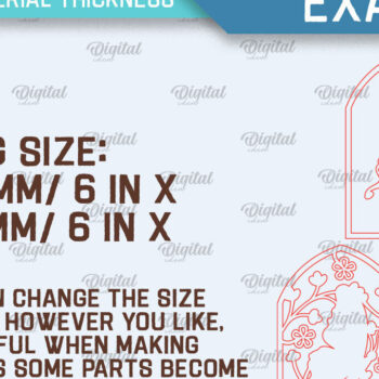 Intra απο ξύλο plywood 3mm-4mm πάχος κοπής με λέιζερ τέχνης τοίχου πεταλούδας Δίασταση 40x40 cm INTRAFABR-102119546 - Image 2