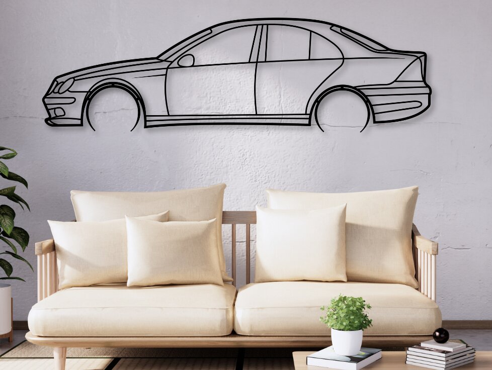 Intra απο ξύλο plywood 3mm-4mm πάχος C-class W203 Car Silhouette Δίασταση 15x15 cm INTRAFABR-110688686