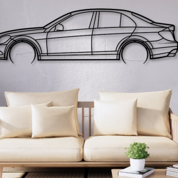 Intra απο ξύλο plywood 3mm-4mm πάχος C-class W204 Car Silhouette Δίασταση 15x15 cm INTRAFABR-110688791 - Image 1