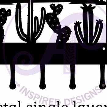 Intra απο ξύλο plywood 3mm-4mm πάχος Σχέδια θήκης κλειδιού Cactus Desert Δίασταση 12x12 cm INTRAFABR-116496565 - Image 5