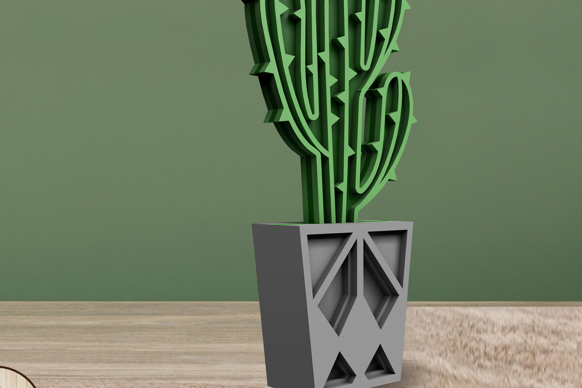 Intra απο ξύλο plywood 3mm-4mm πάχος πολυστρωματικής διακόσμησης σπιτιού Cactus Δίασταση 3x5 cm INTRAFABR-101845279