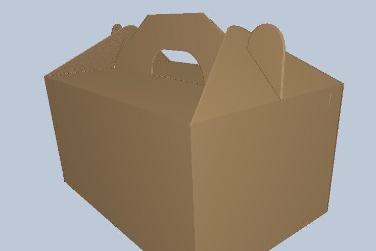 Intra απο ξύλο plywood 3mm-4mm πάχος Πρότυπο κουτί κέικ Pdf, Jpg, , , Δίασταση 7x7 cm INTRAFABR-33638136 - Image 2