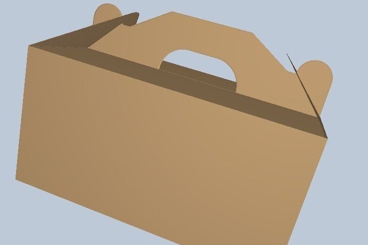 Intra απο ξύλο plywood 3mm-4mm πάχος Πρότυπο κουτί κέικ Pdf, Jpg, , , Δίασταση 7x7 cm INTRAFABR-33638136 - Image 3