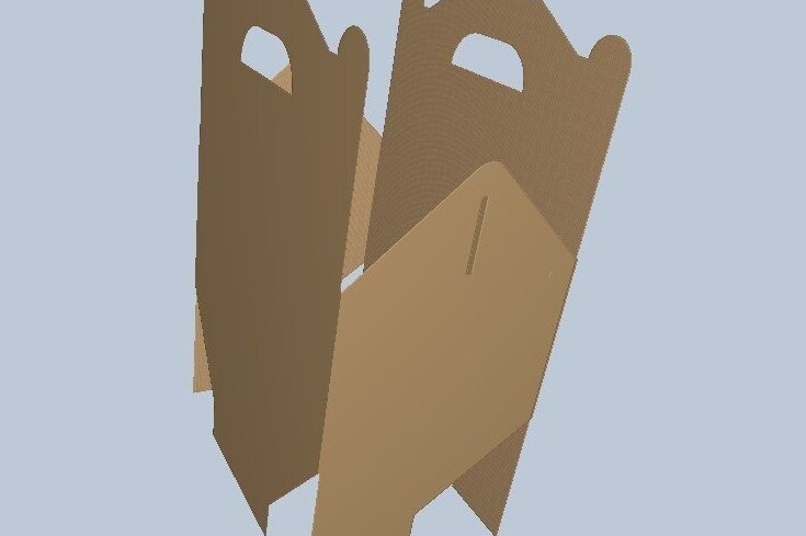 Intra απο ξύλο plywood 3mm-4mm πάχος Πρότυπο κουτί κέικ Pdf, Jpg, , , Δίασταση 7x7 cm INTRAFABR-33638136 - Image 4
