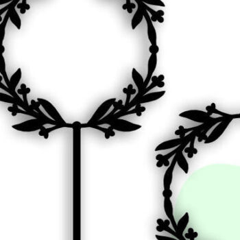 Intra απο ξύλο plywood 3mm-4mm πάχος Cake Topper Frame , Wedding Frame Δίασταση 20x30 cm INTRAFABR-115777277 - Image 1