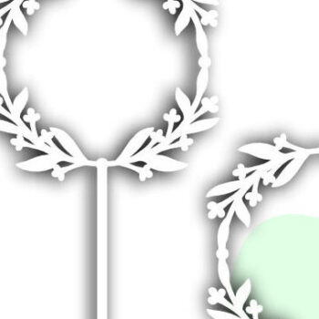 Intra απο ξύλο plywood 3mm-4mm πάχος Cake Topper Frame , Wedding Frame Δίασταση 20x30 cm INTRAFABR-115777277 - Image 2