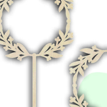 Intra απο ξύλο plywood 3mm-4mm πάχος Cake Topper Frame , Wedding Frame Δίασταση 20x30 cm INTRAFABR-115777277 - Image 3