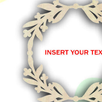 Intra απο ξύλο plywood 3mm-4mm πάχος Cake Topper Frame , Wedding Frame Δίασταση 20x30 cm INTRAFABR-115777277 - Image 5