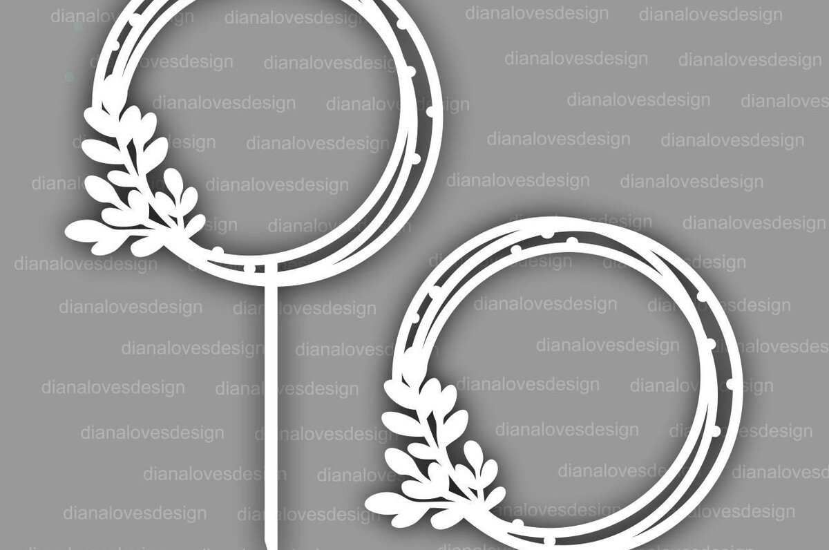 Intra απο ξύλο plywood 3mm-4mm πάχος Cake Topper Πλαίσιο Στεφάνι Πλαίσιο Δίασταση 20x30 cm INTRAFABR-32257494 - Image 2