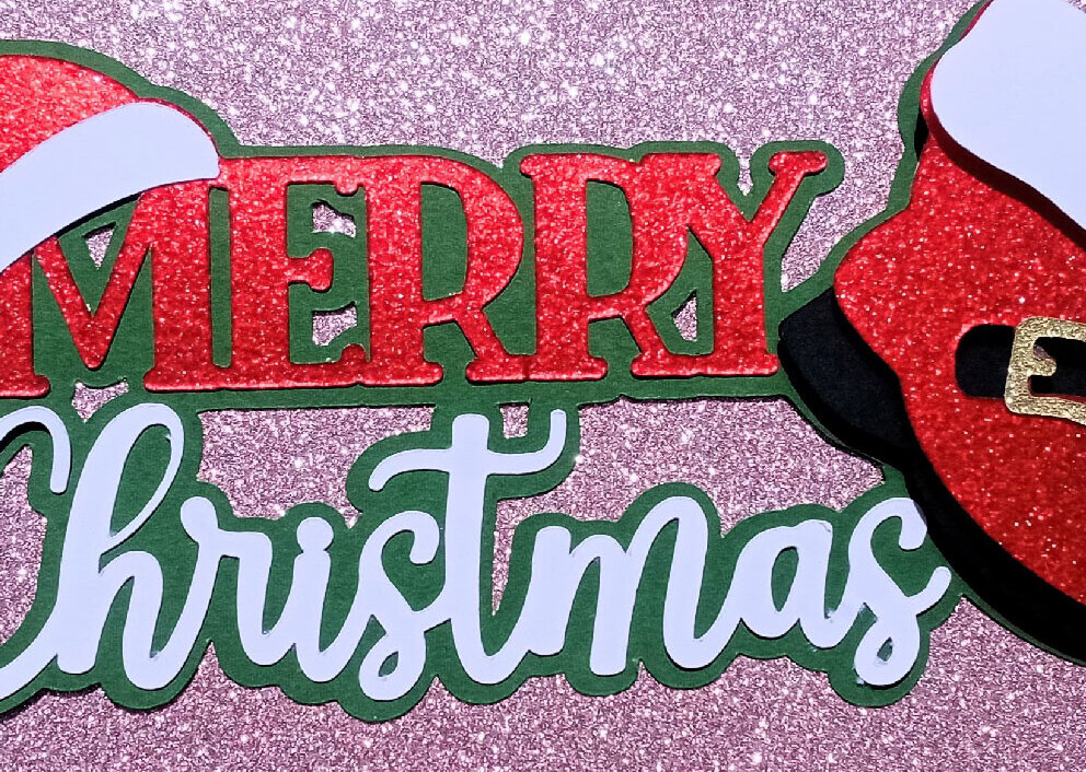 Intra απο ξύλο plywood 3mm-4mm πάχος Cake Topper Καλά Χριστούγεννα Santa Δίασταση 4x4 cm INTRAFABR-112667587 - Image 3