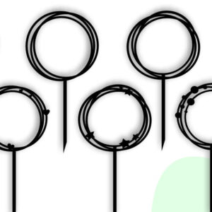 Intra απο ξύλο plywood 3mm-4mm πάχος Cake Topper , Cirlce Frames Δίασταση 20x30 cm INTRAFABR-63091962