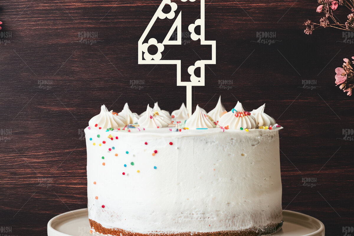 Intra απο ξύλο plywood 3mm-4mm πάχος Cake Daisy Numbers 0-9 Δίασταση 15x15 cm INTRAFABR-120410504 - Image 6
