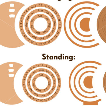 Intra απο ξύλο plywood 3mm-4mm πάχος αποκοπής λέιζερ με δέσμη ημερολογίου Δίασταση 15x15 cm INTRAFABR-22245871 - Image 9