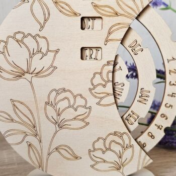 Intra απο ξύλο plywood 3mm-4mm πάχος Calendar File, Perpetual Δίασταση 15x15 cm INTRAFABR-117928577 - Image 3