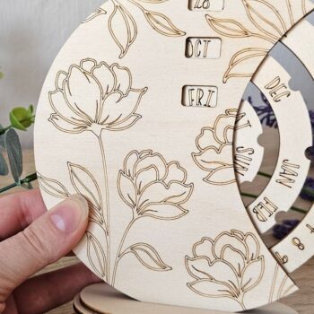 Intra απο ξύλο plywood 3mm-4mm πάχος Calendar File, Perpetual Δίασταση 15x15 cm INTRAFABR-117928577 - Image 7