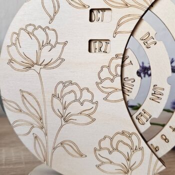 Intra απο ξύλο plywood 3mm-4mm πάχος Calendar File, Perpetual Δίασταση 15x15 cm INTRAFABR-117928577 - Image 9