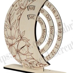 Intra απο ξύλο plywood 3mm-4mm πάχος Διάνυσμα ημερολογίου για Cnc Δίασταση 15x15 cm INTRAFABR-36793651