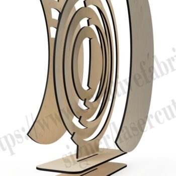 Intra απο ξύλο plywood 3mm-4mm πάχος Διάνυσμα ημερολογίου για Cnc Δίασταση 15x15 cm INTRAFABR-36793651 - Image 5