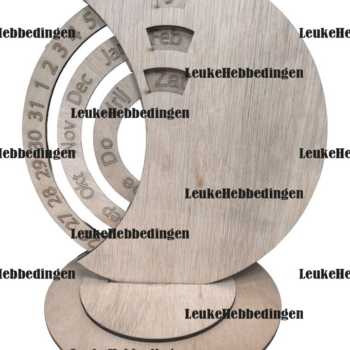 Intra απο ξύλο plywood 3mm-4mm πάχος Calender Kalender Dutch  3mm Blanco Δίασταση 15x15 cm INTRAFABR-124397083 - Image 1