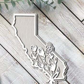 Intra απο ξύλο plywood 3mm-4mm πάχος California Floral Δίασταση 15x15 cm INTRAFABR-72730130 - Image 3