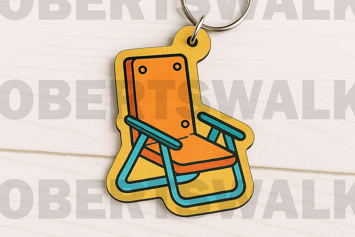 Intra απο ξύλο plywood 3mm-4mm πάχος Μπρελόκ καρέκλας κάμπινγκ Δίασταση 3x3 cm INTRAFABR-123665830