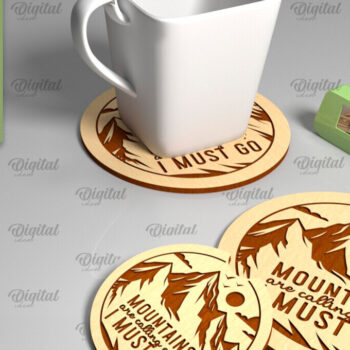 Intra απο ξύλο plywood 3mm-4mm πάχος Camping Coaster . Διακόσμηση σπιτιού Δίασταση 30x20 cm INTRAFABR-93075216 - Image 1