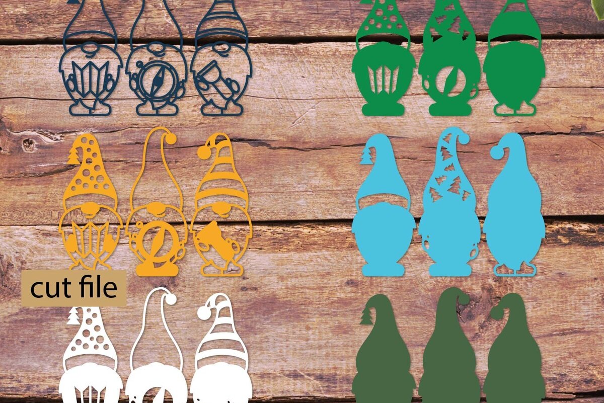 Intra απο ξύλο plywood 3mm-4mm πάχος Camping Gnomes for Camping Lover Δίασταση 40x40 cm INTRAFABR-68921304 - Image 2