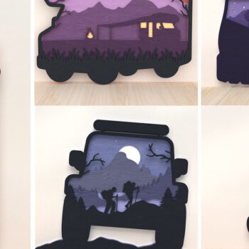 Intra απο ξύλο plywood 3mm-4mm πάχος τέχνης πολυεπίπεδης κατασκήνωσης και πεζοπορίας Δίασταση 30x20 cm INTRAFABR-119868169 - Image 1