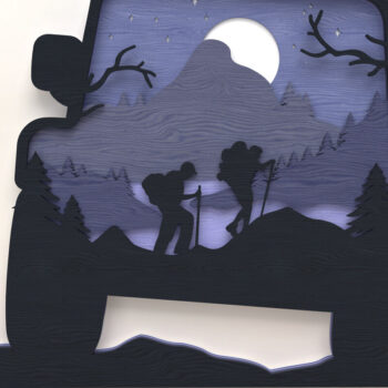 Intra απο ξύλο plywood 3mm-4mm πάχος τέχνης πολυεπίπεδης κατασκήνωσης και πεζοπορίας Δίασταση 30x20 cm INTRAFABR-119868169 - Image 5