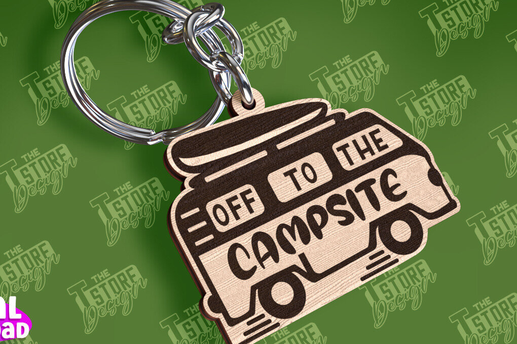 Intra απο ξύλο plywood 3mm-4mm πάχος Μπρελόκ Camping | Περιπέτεια Δίασταση 6x6 cm INTRAFABR-94674653