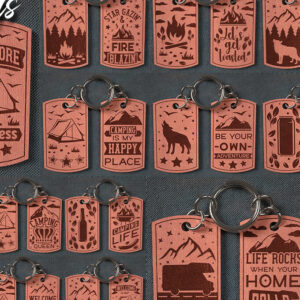 Intra απο ξύλο plywood 3mm-4mm πάχος Camping Keychain | Κατασκήνωση Δίασταση 6x6 cm INTRAFABR-66922358
