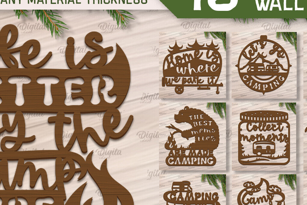 Intra απο ξύλο plywood 3mm-4mm πάχος κοπής με λέιζερ κάμπινγκ. Πινακίδες κάμπινγκ Δίασταση 30x20 cm INTRAFABR-91974879