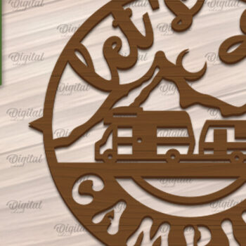 Intra απο ξύλο plywood 3mm-4mm πάχος κοπής με λέιζερ κάμπινγκ. Πινακίδες κάμπινγκ Δίασταση 30x20 cm INTRAFABR-91974879 - Image 4