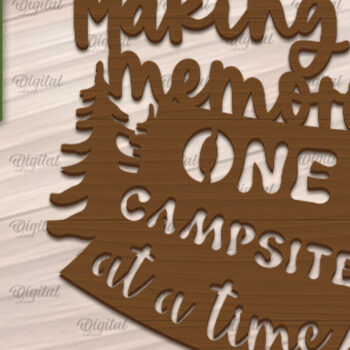 Intra απο ξύλο plywood 3mm-4mm πάχος κοπής με λέιζερ κάμπινγκ. Πινακίδες κάμπινγκ Δίασταση 30x20 cm INTRAFABR-91974879 - Image 5