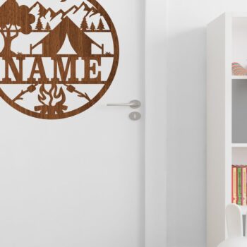 Intra απο ξύλο plywood 3mm-4mm πάχος Camping Name Cut File Δίασταση 30x20 cm INTRAFABR-67251601 - Image 3