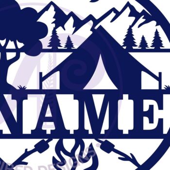 Intra απο ξύλο plywood 3mm-4mm πάχος Camping Name Cut File Δίασταση 30x20 cm INTRAFABR-67251601 - Image 4