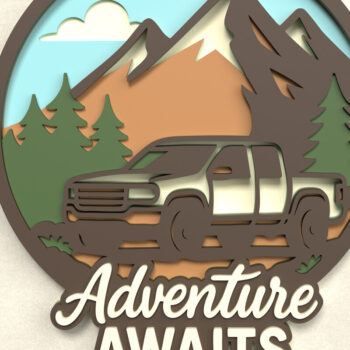 Intra απο ξύλο plywood 3mm-4mm πάχος πινακίδων Camping & Nature Layered Δίασταση 8x8 cm INTRAFABR-125220708 - Image 2