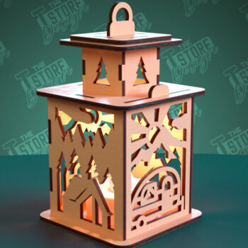 Intra απο ξύλο plywood 3mm-4mm πάχος Camping Night Light | Camping Vibe | CNC Δίασταση 30x20 cm INTRAFABR-99666175 - Image 1