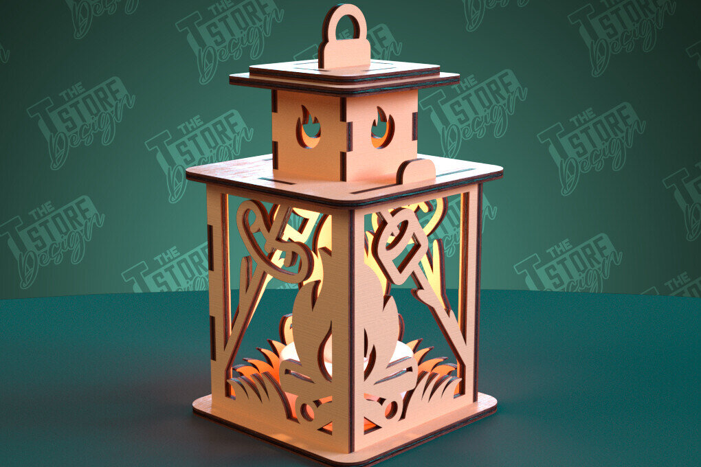 Intra απο ξύλο plywood 3mm-4mm πάχος Camping Night Light | Camping Vibe | CNC Δίασταση 30x20 cm INTRAFABR-99666141