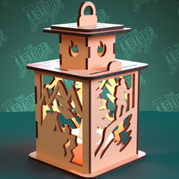 Intra απο ξύλο plywood 3mm-4mm πάχος Camping Night Light | Camping Vibe | CNC Δίασταση 30x20 cm INTRAFABR-99666149 - Image 1