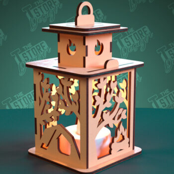 Intra απο ξύλο plywood 3mm-4mm πάχος Camping Night Light | Camping Vibe | CNC Δίασταση 30x20 cm INTRAFABR-99666172 - Image 1