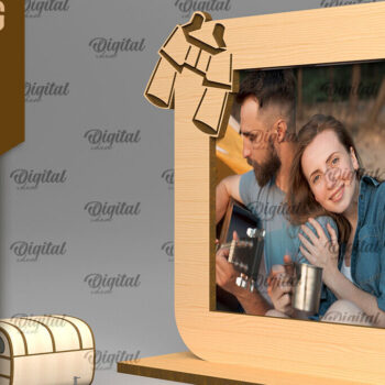 Intra απο ξύλο plywood 3mm-4mm πάχος Κάμπινγκ Κορνίζα Δίασταση 20x30 cm INTRAFABR-92542772 - Image 1