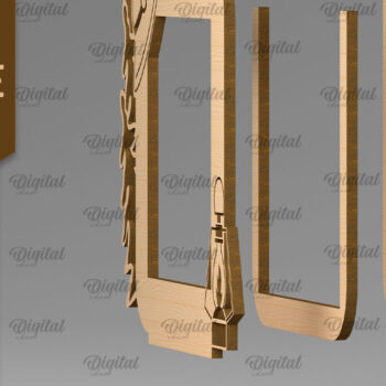 Intra απο ξύλο plywood 3mm-4mm πάχος Κάμπινγκ Κορνίζα Δίασταση 20x30 cm INTRAFABR-92542772 - Image 2