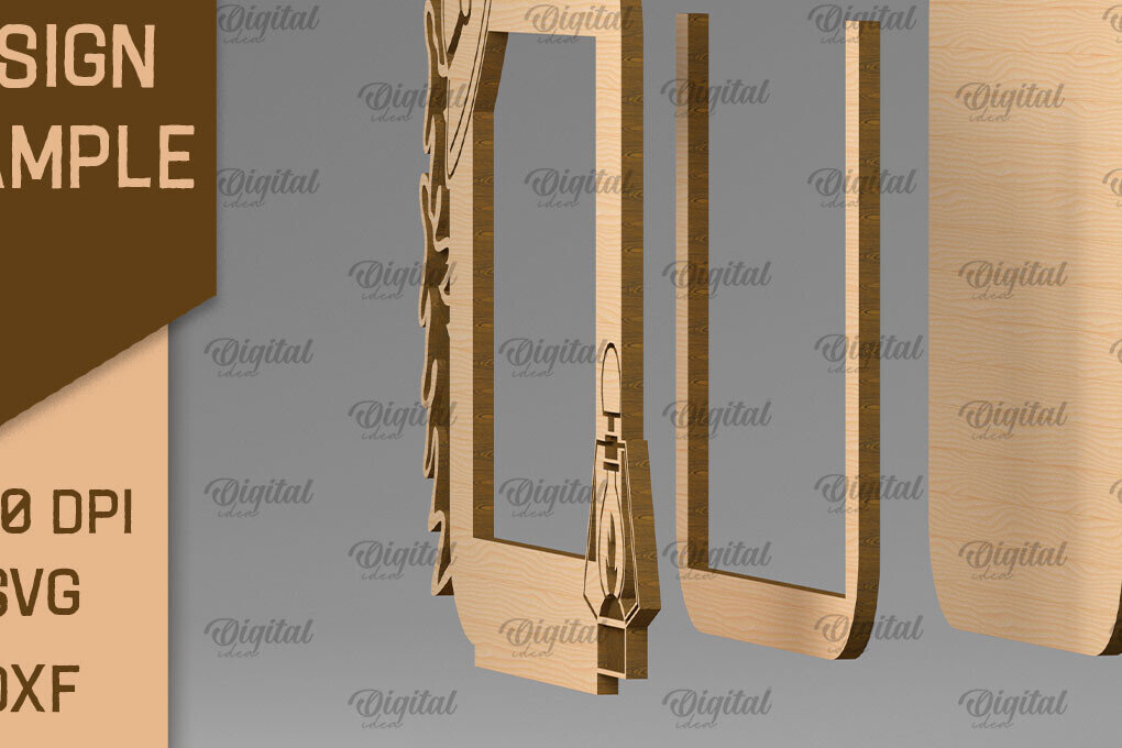 Intra απο ξύλο plywood 3mm-4mm πάχος Κάμπινγκ Κορνίζα Δίασταση 20x30 cm INTRAFABR-92542772 - Image 2