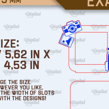 Intra απο ξύλο plywood 3mm-4mm πάχος Κάμπινγκ Κορνίζες φωτογραφιών κοπής με λέιζερ Δίασταση 20x30 cm INTRAFABR-92619236 - Image 2
