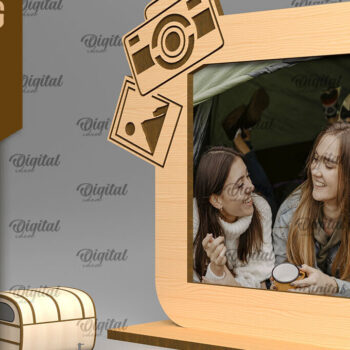 Intra απο ξύλο plywood 3mm-4mm πάχος Κάμπινγκ Κορνίζες φωτογραφιών κοπής με λέιζερ Δίασταση 20x30 cm INTRAFABR-92619236 - Image 4