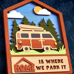 Intra απο ξύλο plywood 3mm-4mm πάχος Camping Sign Cut  | τρισδιάστατη πινακίδα κάμπινγκ Δίασταση 30x20 cm INTRAFABR-93164594
