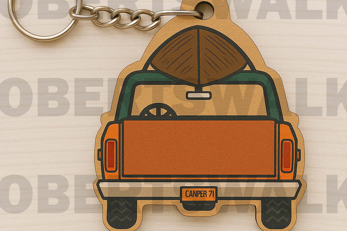 Intra απο ξύλο plywood 3mm-4mm πάχος Μπρελόκ φορτηγού κάμπινγκ Δίασταση 6x6 cm INTRAFABR-123010663