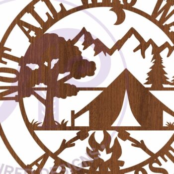 Intra απο ξύλο plywood 3mm-4mm πάχος Πινακίδα τοίχου κάμπινγκ Σχέδιο κοπής με λέιζερ Δίασταση 12x12 cm INTRAFABR-104140289 - Image 3